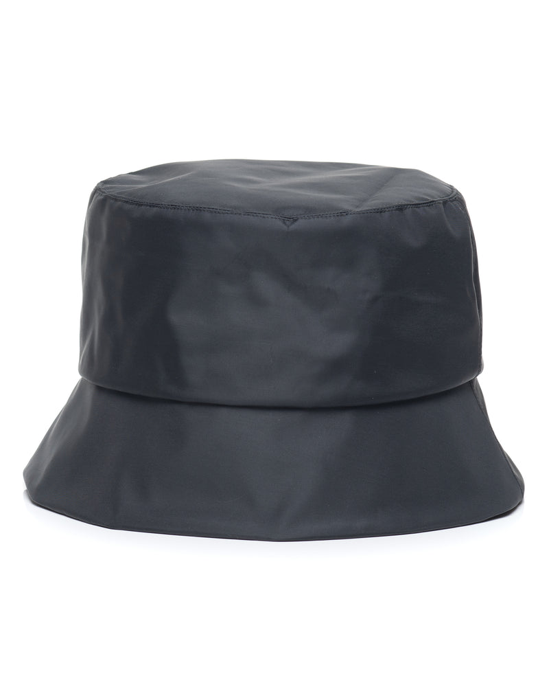Black Nylon Bucket Hat Front